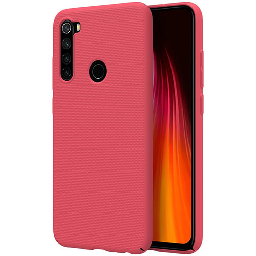 Hard Rigid Plastic Matte Finish Case Back Cover M01 for Xiaomi Redmi Note 8T Red