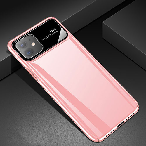 Hard Rigid Plastic Matte Finish Case Back Cover M02 for Apple iPhone 11 Rose Gold