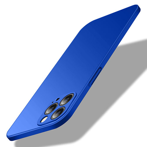 Hard Rigid Plastic Matte Finish Case Back Cover M02 for Apple iPhone 15 Pro Max Blue