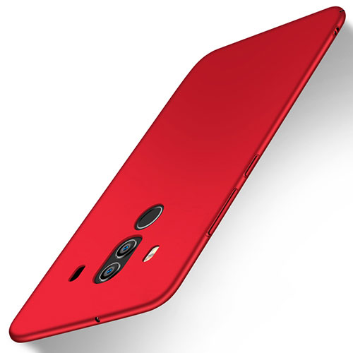 Hard Rigid Plastic Matte Finish Case Back Cover M02 for Huawei Mate 10 Pro Red