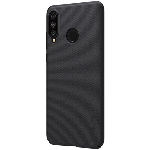 Hard Rigid Plastic Matte Finish Case Back Cover M02 for Huawei P30 Lite XL Black