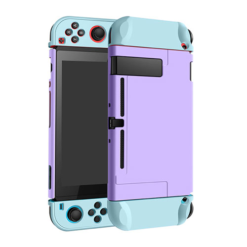 Hard Rigid Plastic Matte Finish Case Back Cover M02 for Nintendo Switch Purple