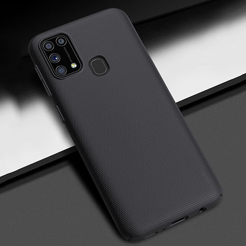 Hard Rigid Plastic Matte Finish Case Back Cover M02 for Samsung Galaxy M21s Black