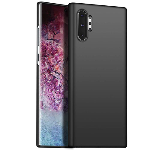 Hard Rigid Plastic Matte Finish Case Back Cover M02 for Samsung Galaxy Note 10 Plus 5G Black