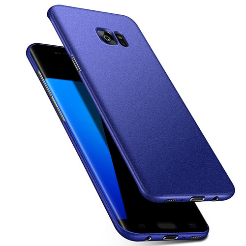 Hard Rigid Plastic Matte Finish Case Back Cover M02 for Samsung Galaxy S7 Edge G935F Blue