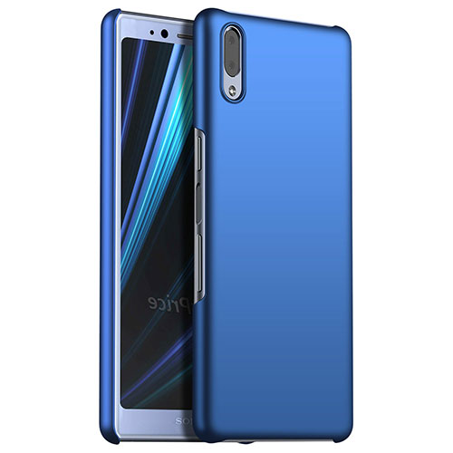 Hard Rigid Plastic Matte Finish Case Back Cover M02 for Sony Xperia L3 Blue