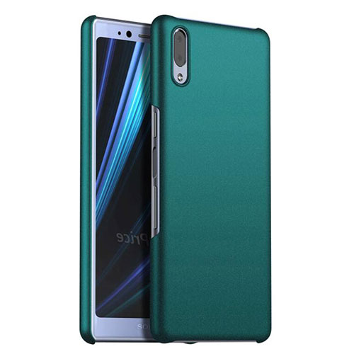 Hard Rigid Plastic Matte Finish Case Back Cover M02 for Sony Xperia L3 Green