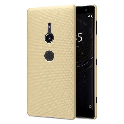 Hard Rigid Plastic Matte Finish Case Back Cover M02 for Sony Xperia XZ2 Gold