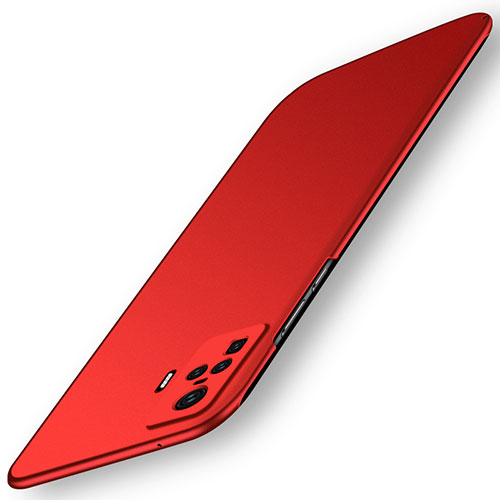 Hard Rigid Plastic Matte Finish Case Back Cover M02 for Vivo X51 5G Red