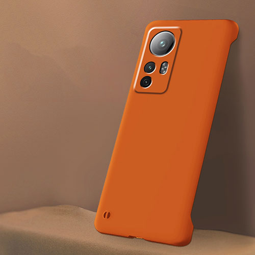 Hard Rigid Plastic Matte Finish Case Back Cover M02 for Xiaomi Mi 12 5G Orange