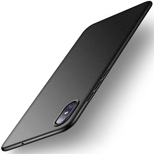 Hard Rigid Plastic Matte Finish Case Back Cover M02 for Xiaomi Mi 8 Screen Fingerprint Edition Black