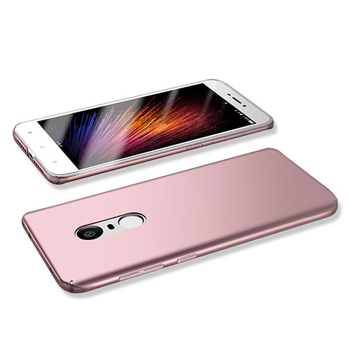 Hard Rigid Plastic Matte Finish Case Back Cover M02 for Xiaomi Redmi Note 4 Standard Edition Rose Gold