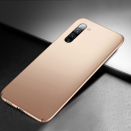 Hard Rigid Plastic Matte Finish Case Back Cover M03 for Oppo Find X2 Lite Gold