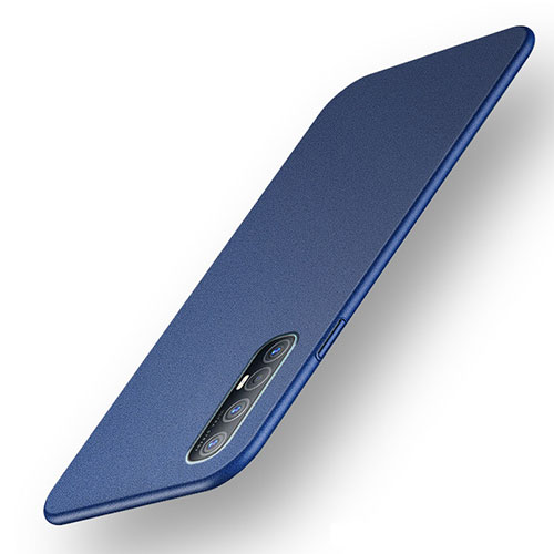 Hard Rigid Plastic Matte Finish Case Back Cover M03 for Oppo Reno3 Pro Blue