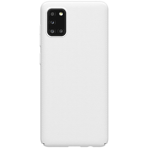 Hard Rigid Plastic Matte Finish Case Back Cover M03 for Samsung Galaxy A31 White