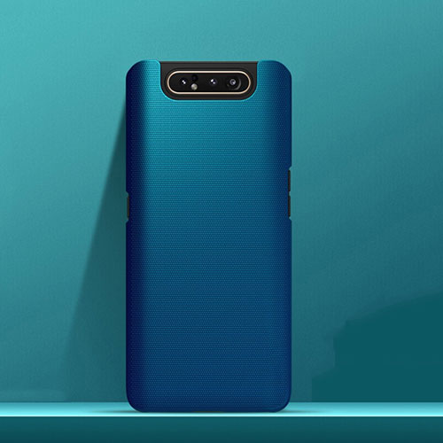 Hard Rigid Plastic Matte Finish Case Back Cover M03 for Samsung Galaxy A80 Blue