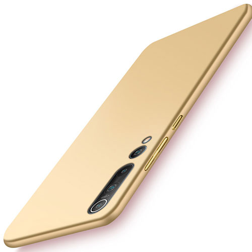 Hard Rigid Plastic Matte Finish Case Back Cover M03 for Xiaomi Mi 10 Pro Gold