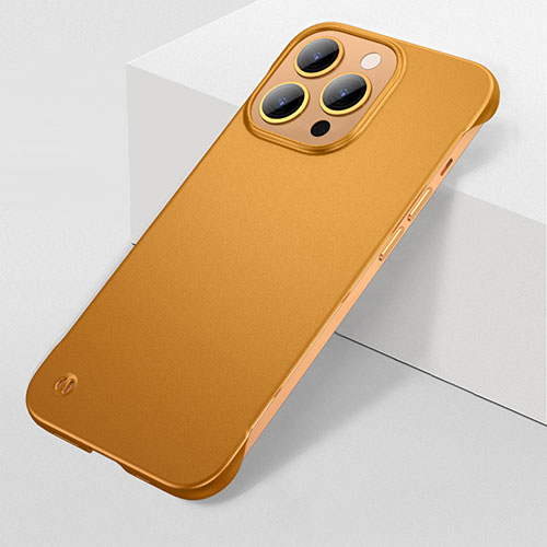 Hard Rigid Plastic Matte Finish Case Back Cover M04 for Apple iPhone 16 Pro Max Gold