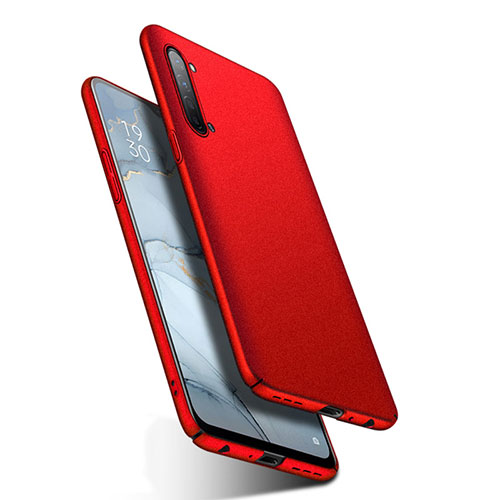 Hard Rigid Plastic Matte Finish Case Back Cover M04 for Oppo F15 Red
