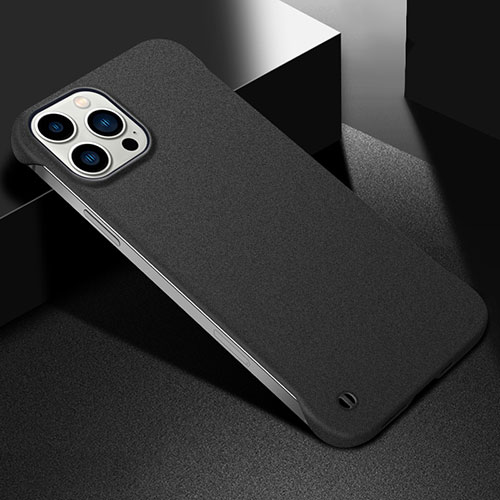 Hard Rigid Plastic Matte Finish Case Back Cover M05 for Apple iPhone 13 Pro Max Black