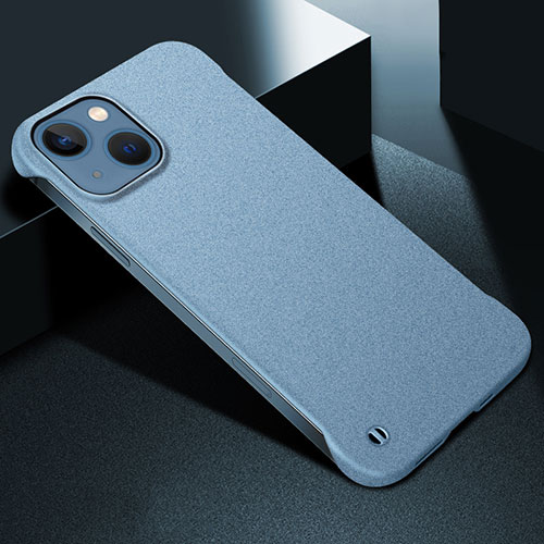 Hard Rigid Plastic Matte Finish Case Back Cover M05 for Apple iPhone 14 Plus Sky Blue