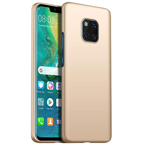 Hard Rigid Plastic Matte Finish Case Back Cover M05 for Huawei Mate 20 Pro Gold