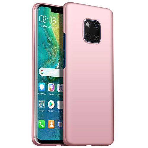 Hard Rigid Plastic Matte Finish Case Back Cover M05 for Huawei Mate 20 Pro Rose Gold