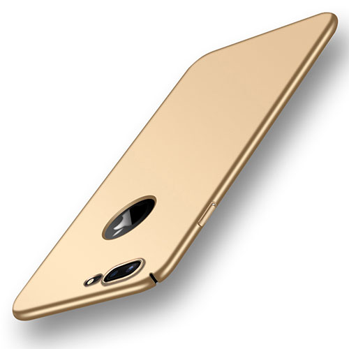 Hard Rigid Plastic Matte Finish Case Back Cover M18 for Apple iPhone 8 Plus Gold