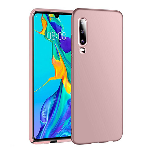 Hard Rigid Plastic Matte Finish Case Back Cover P01 for Huawei P30 Pink