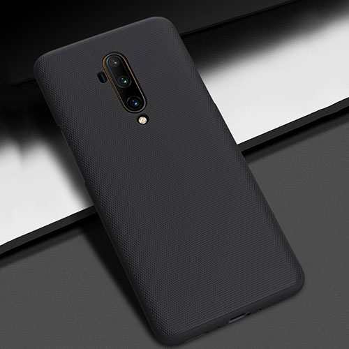 Hard Rigid Plastic Matte Finish Case Back Cover P01 for OnePlus 7T Pro Black