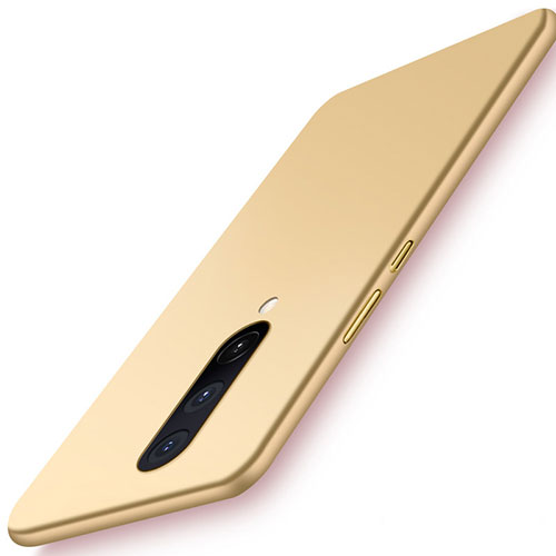 Hard Rigid Plastic Matte Finish Case Back Cover P01 for OnePlus 8 Gold