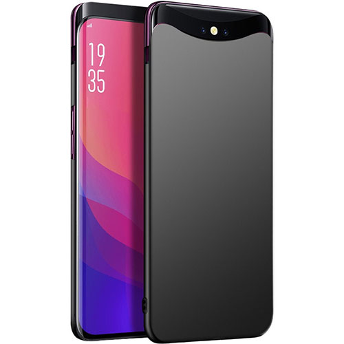 Hard Rigid Plastic Matte Finish Case Back Cover P01 for Oppo Find X Black