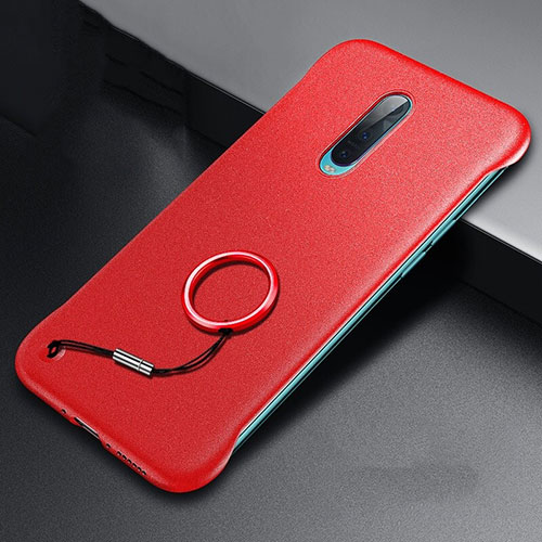 Hard Rigid Plastic Matte Finish Case Back Cover P01 for Oppo RX17 Pro Red