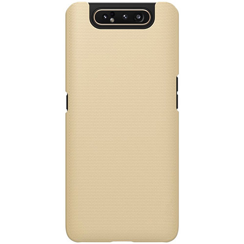 Hard Rigid Plastic Matte Finish Case Back Cover P01 for Samsung Galaxy A90 4G Gold