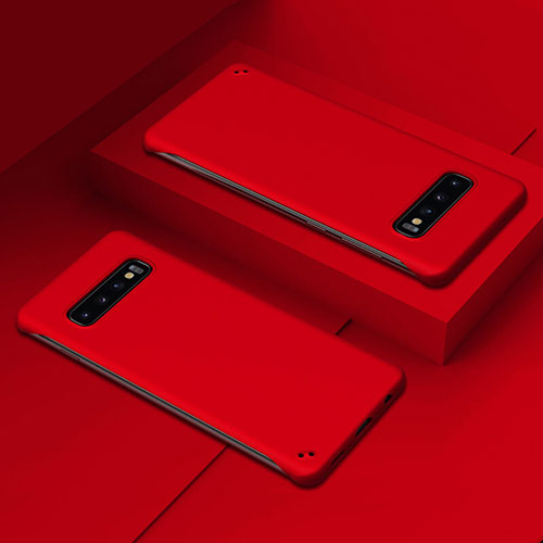 Hard Rigid Plastic Matte Finish Case Back Cover P01 for Samsung Galaxy S10 5G Red