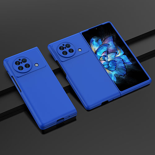 Hard Rigid Plastic Matte Finish Case Back Cover P01 for Vivo X Fold Blue