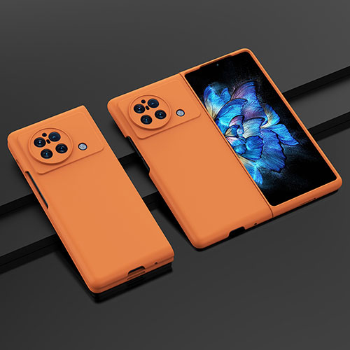 Hard Rigid Plastic Matte Finish Case Back Cover P01 for Vivo X Fold Orange