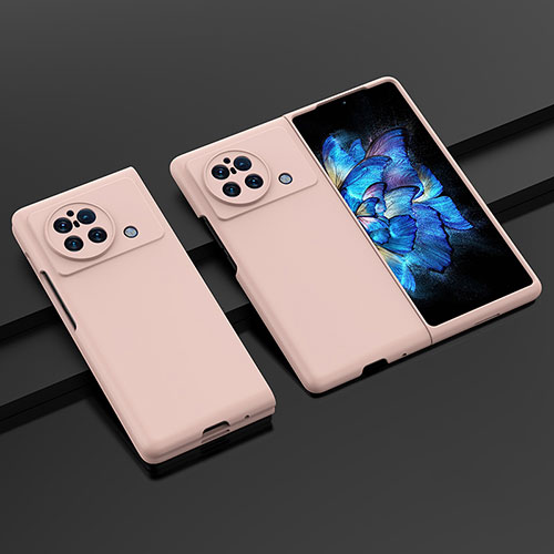 Hard Rigid Plastic Matte Finish Case Back Cover P01 for Vivo X Fold Plus Pink