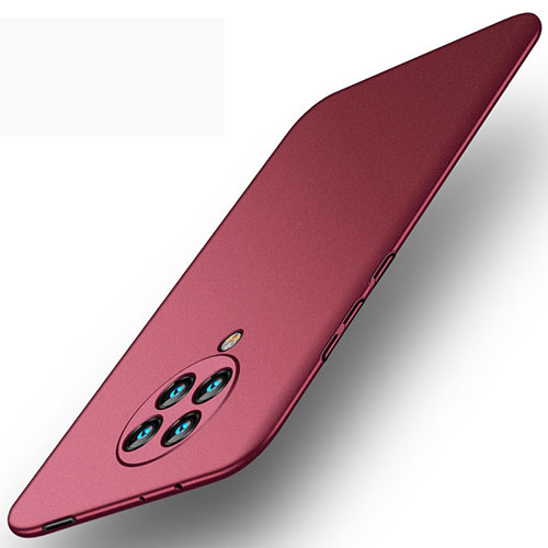 Hard Rigid Plastic Matte Finish Case Back Cover P01 for Xiaomi Redmi K30 Pro Zoom Red