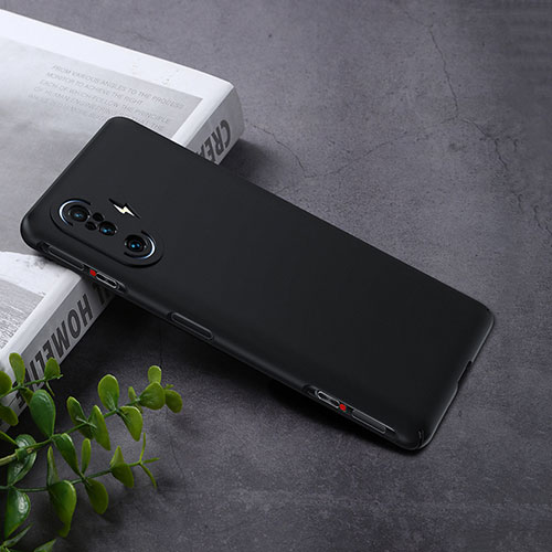 Hard Rigid Plastic Matte Finish Case Back Cover P01 for Xiaomi Redmi K40 Gaming 5G Black