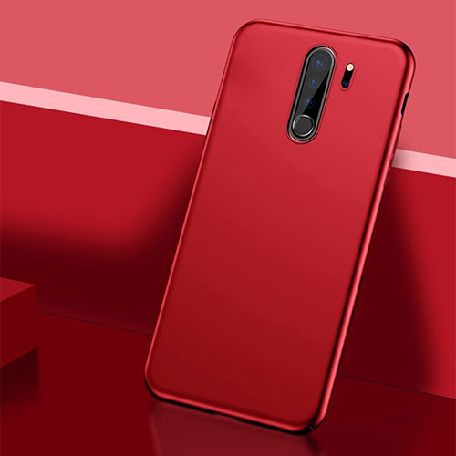 Hard Rigid Plastic Matte Finish Case Back Cover P01 for Xiaomi Redmi Note 8 Pro Red