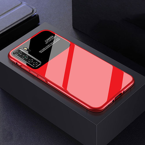 Hard Rigid Plastic Matte Finish Case Back Cover P02 for Huawei Nova 7 SE 5G Red