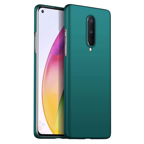 Hard Rigid Plastic Matte Finish Case Back Cover P02 for OnePlus 8 Green