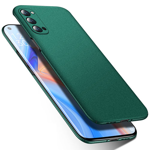 Hard Rigid Plastic Matte Finish Case Back Cover P02 for Oppo Reno4 Pro 5G Green