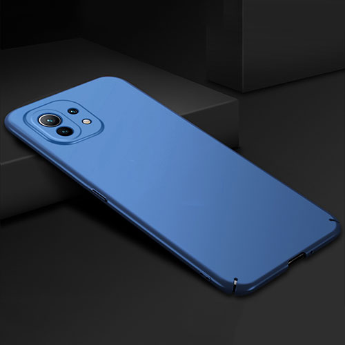 Hard Rigid Plastic Matte Finish Case Back Cover P02 for Xiaomi Mi 11 Lite 5G NE Blue