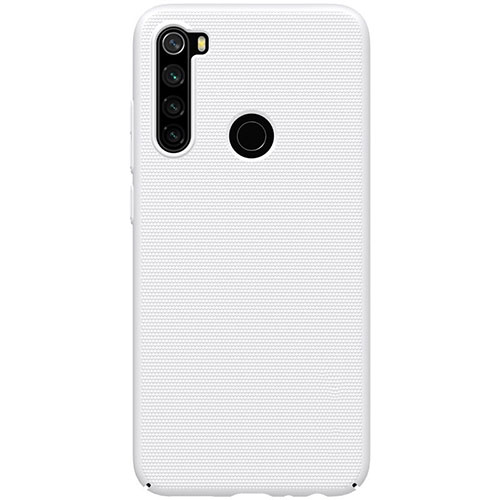 Hard Rigid Plastic Matte Finish Case Back Cover P02 for Xiaomi Redmi Note 8T White