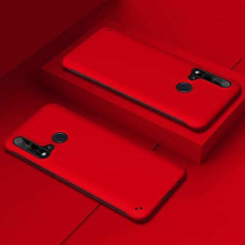 Hard Rigid Plastic Matte Finish Case Back Cover P03 for Huawei Nova 5i Red