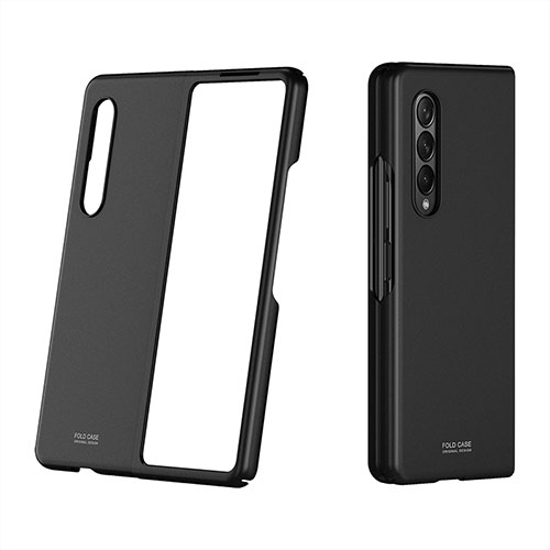 Hard Rigid Plastic Matte Finish Case Back Cover P03 for Samsung Galaxy Z Fold3 5G Black