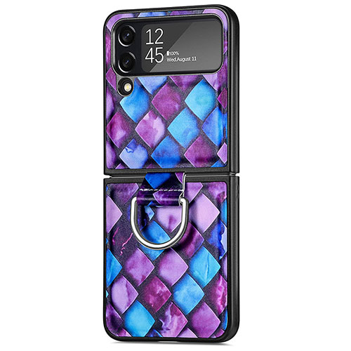 Hard Rigid Plastic Matte Finish Case Back Cover P06 for Samsung Galaxy Z Flip4 5G Purple