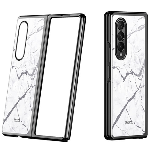 Hard Rigid Plastic Matte Finish Case Back Cover P08 for Samsung Galaxy Z Fold3 5G Gray